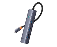 BASEUS Stacja dokująca UltraJoy Series 5-Port HUB Space Grey (Type-C to HDMI4K@30Hz*1+USB 3.0*4) - 1181579 - zdjęcie 4